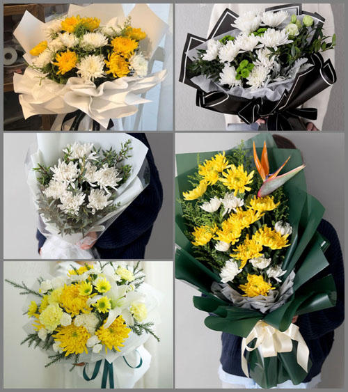 广东梅州市平远县长田镇白事花束代送